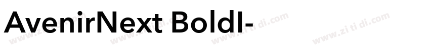 AvenirNext BoldI字体转换
